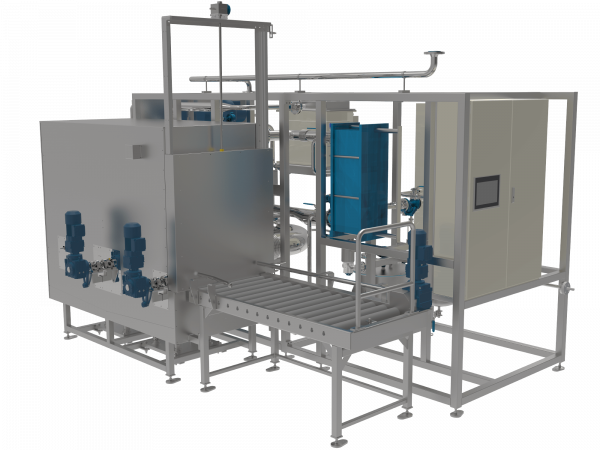 Rendering of the two drum dryer made by Montair