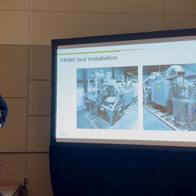 Jurgen Hansen gives a presentation about PRIME at the Waste Management Symposium in Arizona