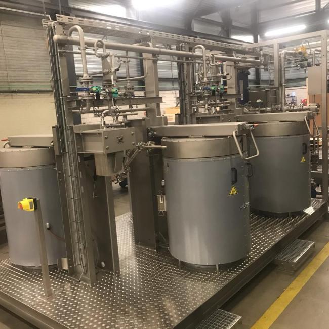 Droger voor schadelijk afval in vaten