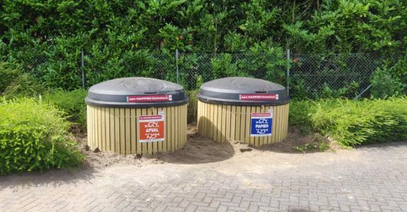 New waste containers at Montair