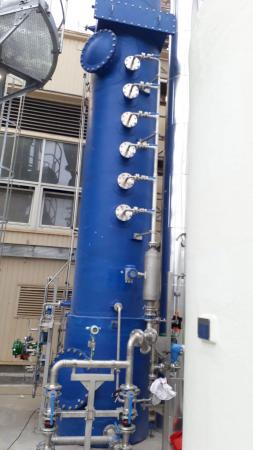 Blue NH3 ammonia scrubber made by Montair